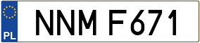Trailer License Plate